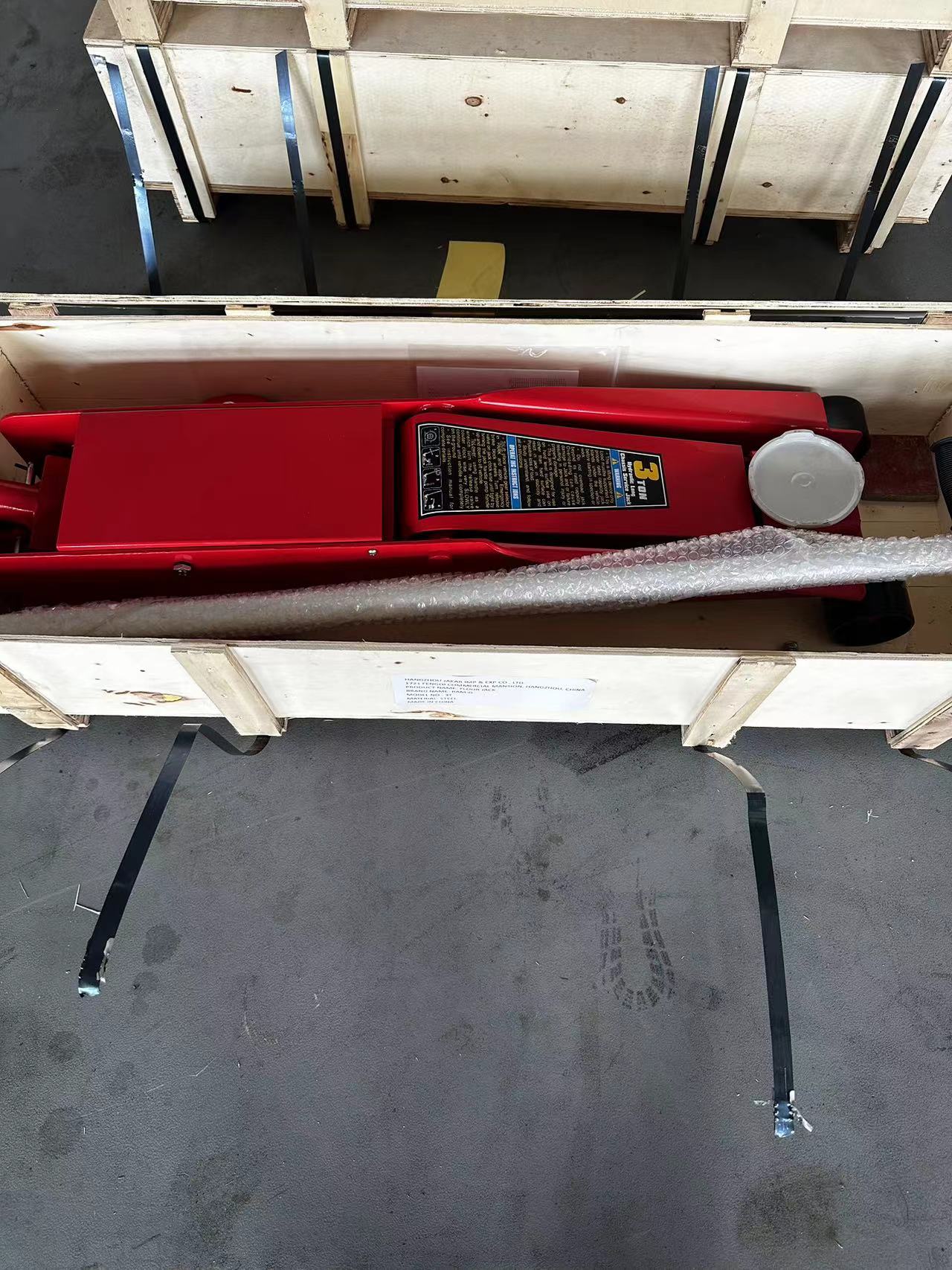 CE and ASME/PASE certified hydraulic floor jack
