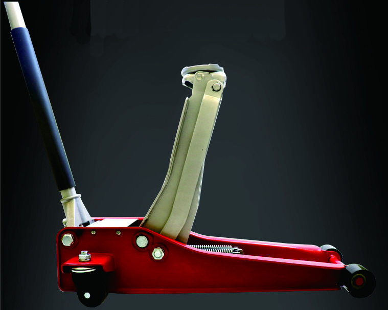 Close-up of the rapid dual-pump lifting mechanism on the SF-FJ01 hydraulic jack