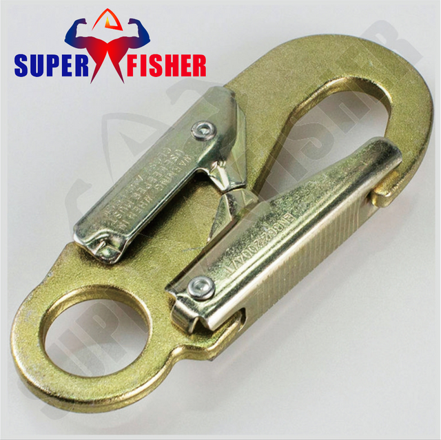 ANSI / CSA Standard China Factory Fall Protector Arrest Steel Forged Snap Hook for Full Body Harness Lanyard Carabiner /Karabiner