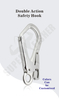 Oversize Opening 110mm Factory Fall Protector Arrest Safety Harness Lanyard Aluminium Snap Hook Carabiner /Karabiner