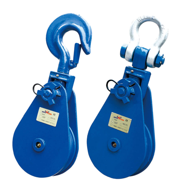Hand Pulley Puller Heavy Duty Snatch Block Mls Type with Shackle Capacity 2ton To 85ton