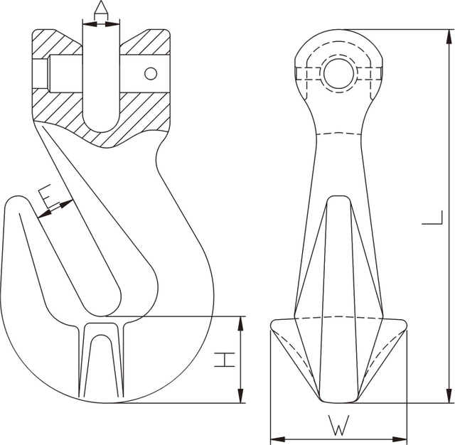 SF817-G80 Clevis Grab Hook