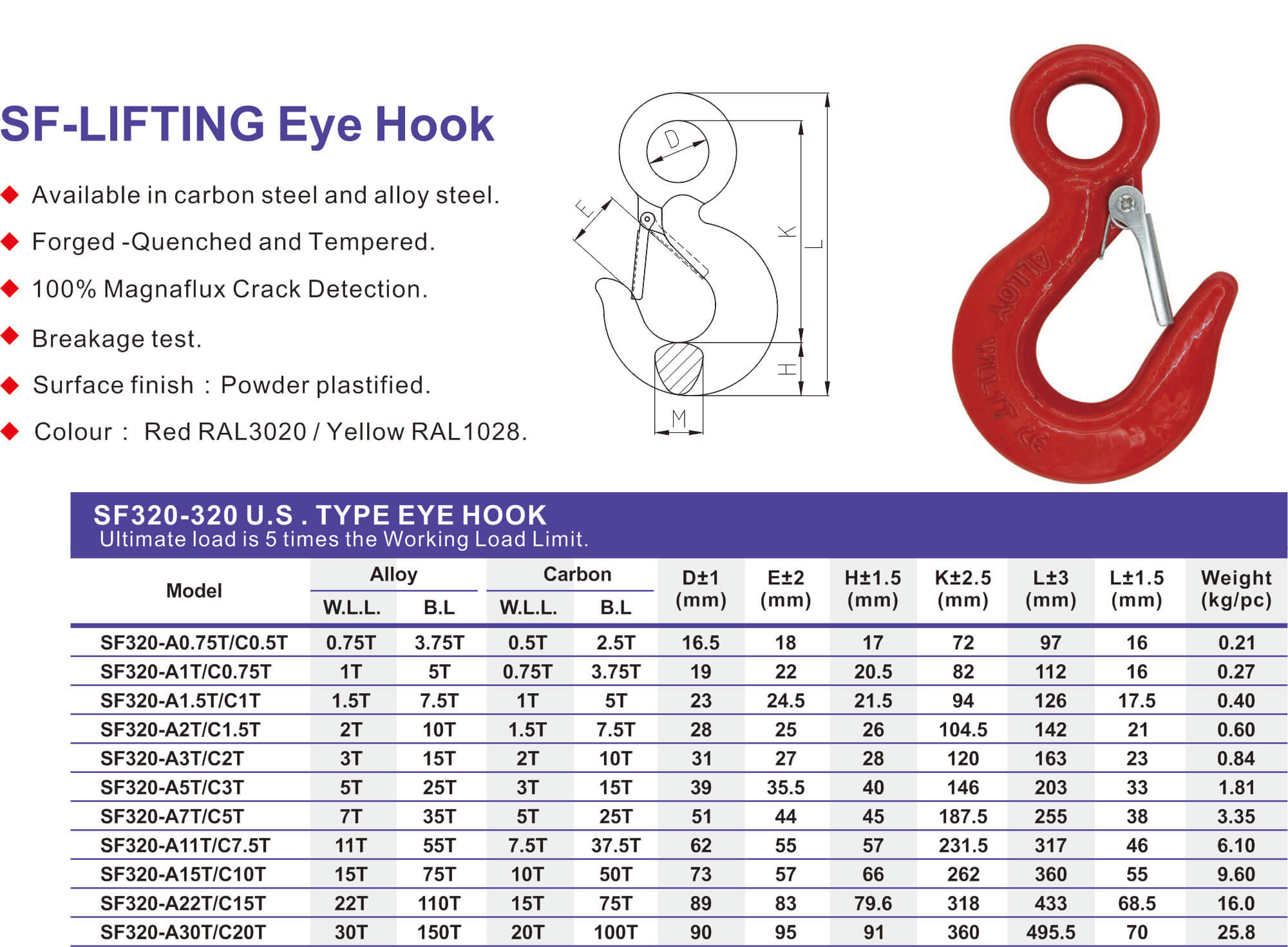 SF320-320 U.S . TYPE EYE HOOK-2