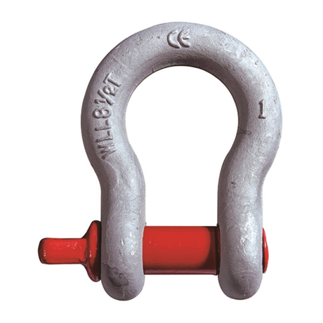G209 High Strength Screw Pin Bow Shackle for Rigging and Crane Applications