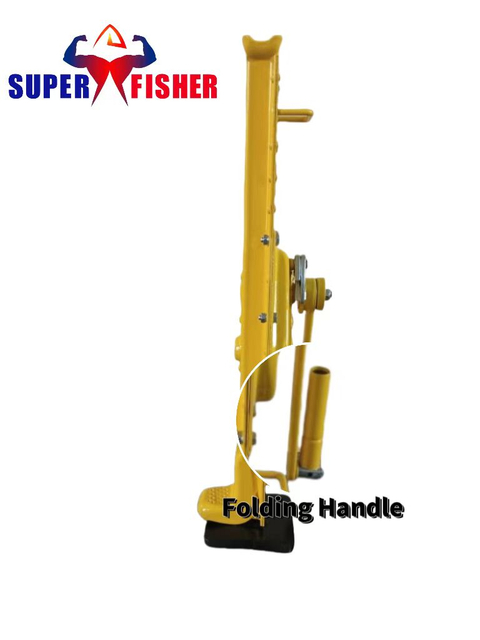 Heavy-Duty Mechanical Steel Jack with Folding Handle for Lifting Equipment 