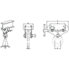 Special 25 Ton Pipe Lifter Forged Beam Clamp Ebc Type Vertical Lifting