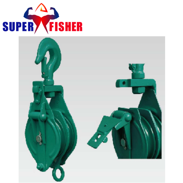 Cy Snatch Block Hand Pulley Puller Hook Type Single Sheave