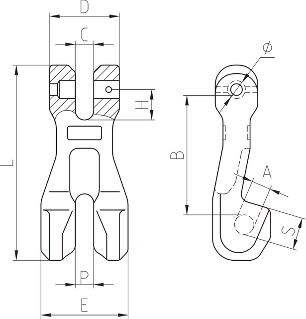 SF819- G80 Clevis Clutch