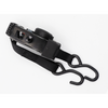 700KG Automatic Retractable Ratchet Tie Down Cargo Lashing Belt with Black Plastic S Hook