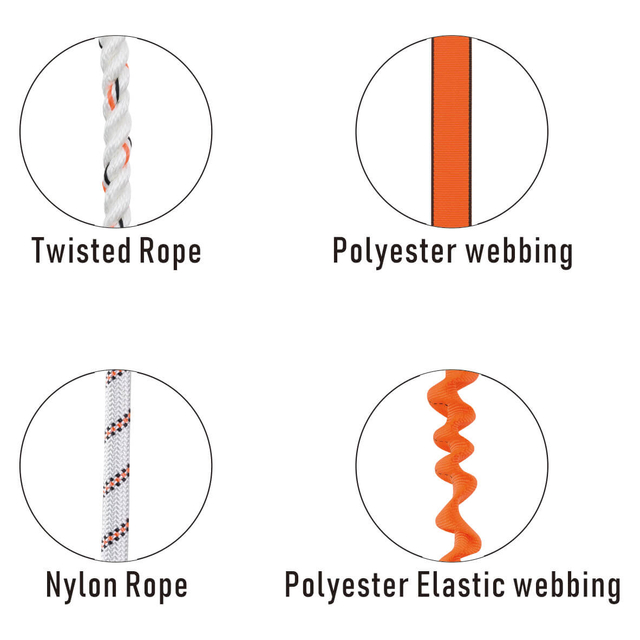 DOUBLE LANYARD WITH ABSORBER WITH CE CERTIFICATE