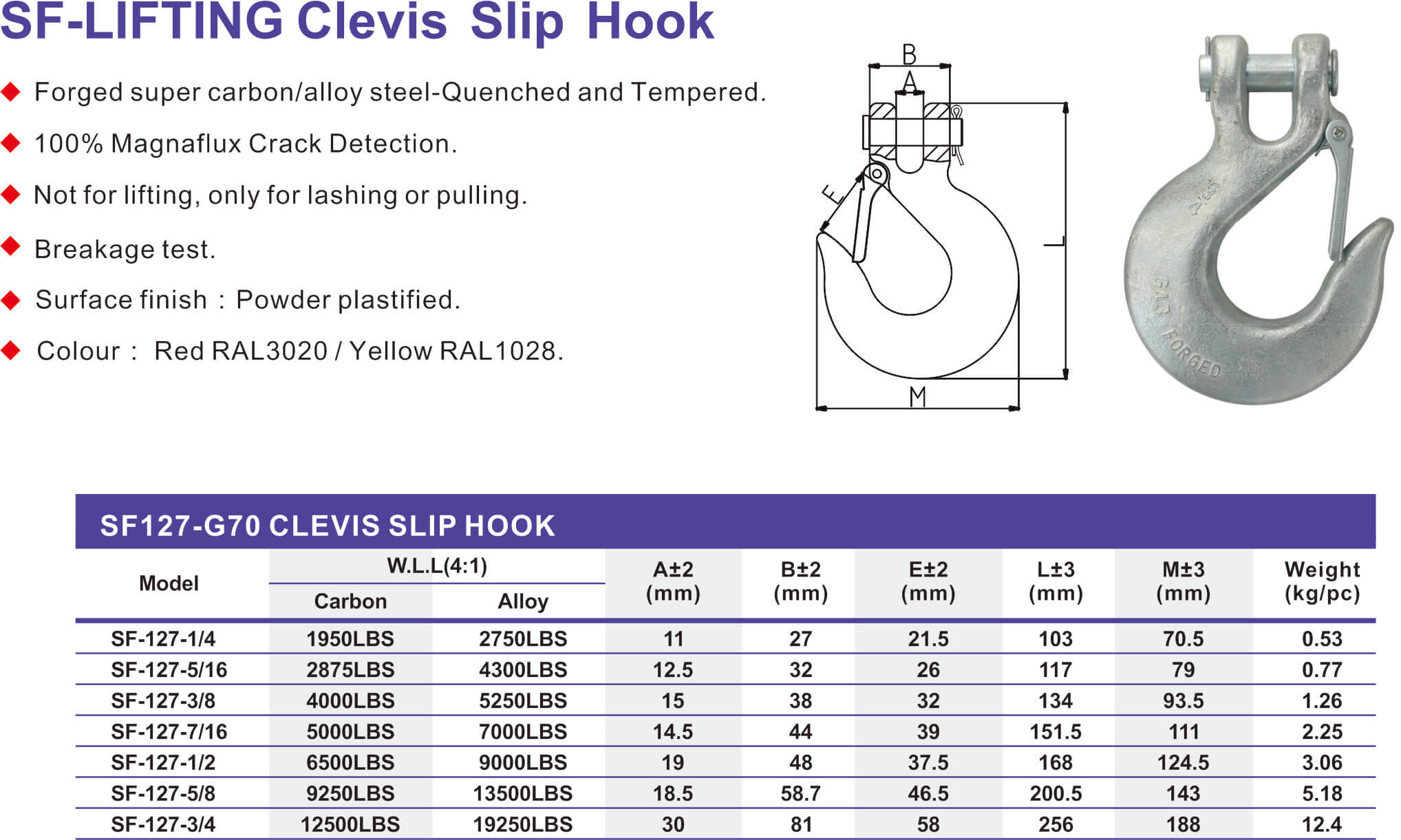 G70 CLEVIS SLIP HOOK-2