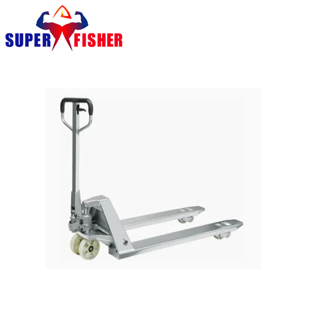 Stainless Steel Equipment Cargo Carrier Transporter Hydraulic Jack Hand Lift Pallet Truck