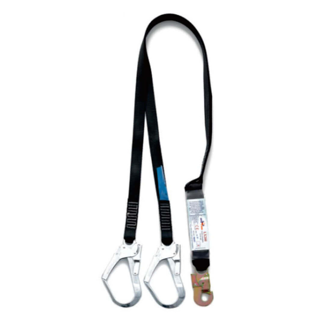 DOUBLE LANYARD WITH ABSORBER WITH CE CERTIFICATE