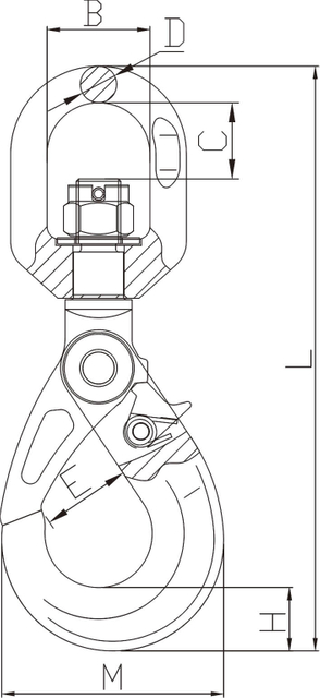 SF810-G80 Selflock Hook