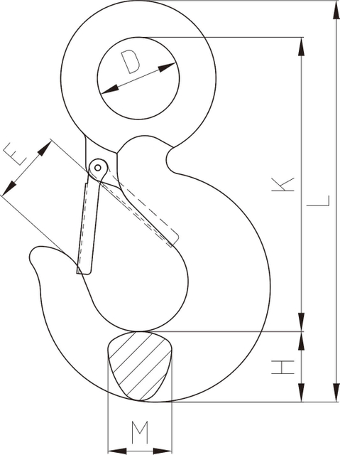 SF320-320 U.S . TYPE EYE HOOK