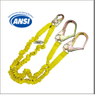 ELASTIC DOUBLE LANYARD WITH ANSI Z359.13-2013