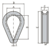 Extra Heavy Wire Rope Thimbles G414