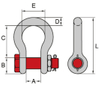 G-2130 High Strength Bolt Type Bow Shackle