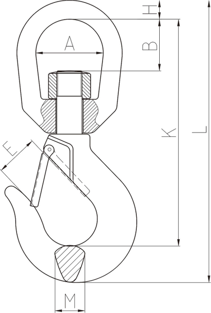 SF322-322 U.S . TYPE EYE HOOK