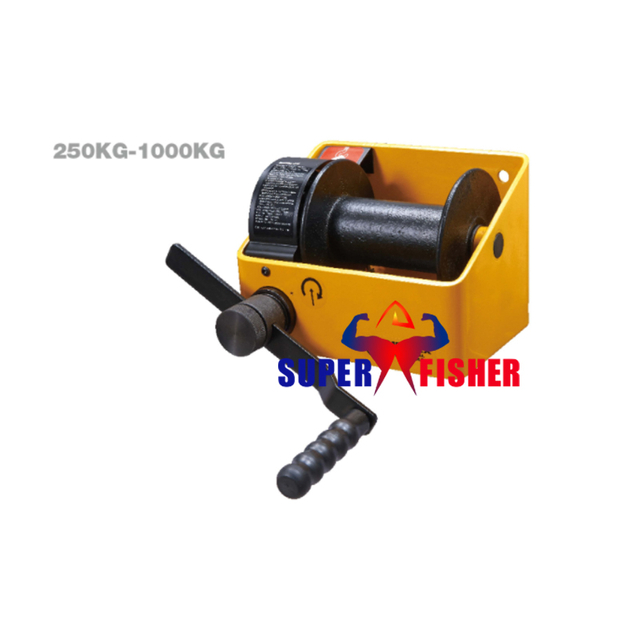 Highly Rugged Design Automatic Brake Hand Wormgear Winches Manibox MS250-MS1000