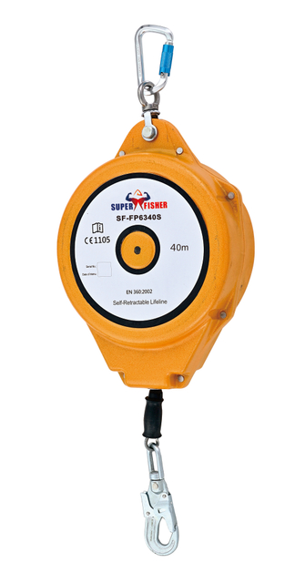 40 Meters En360 Safety Equipment Retractable Fall Arrester Self-Retracting Lifeline with Stainless Steel Rope Arrest