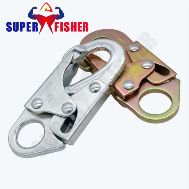 ANSI / CSA Standard China Factory Fall Protector Arrest Steel Forged Snap Hook for Full Body Harness Lanyard Carabiner /Karabiner