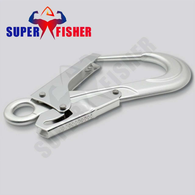 Factory Fall Protector Arrest Safety Harness Lanyard Aluminium Snap Hook Carabiner /Karabiner