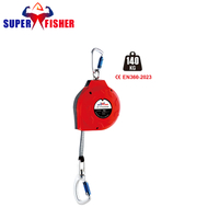 Manufacturer Price 6m 3.5kg Webbing Type Safety Lifeline Retractable Fall Arrester En360-2023 Standard