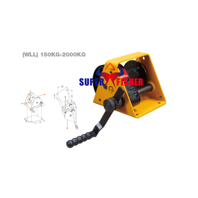 Automatic Brake Manibox MR150-MR2000 Straight-Cut Gears Hand Spurgear Winches