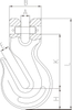 SF818-G80 Clevis Grab Hook
