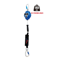 Latest OEM Falling Device CE 2023 Standard Retracting Lifeline Fall Arrester with Galvanized Steel Wire Rope And Energy Absorber