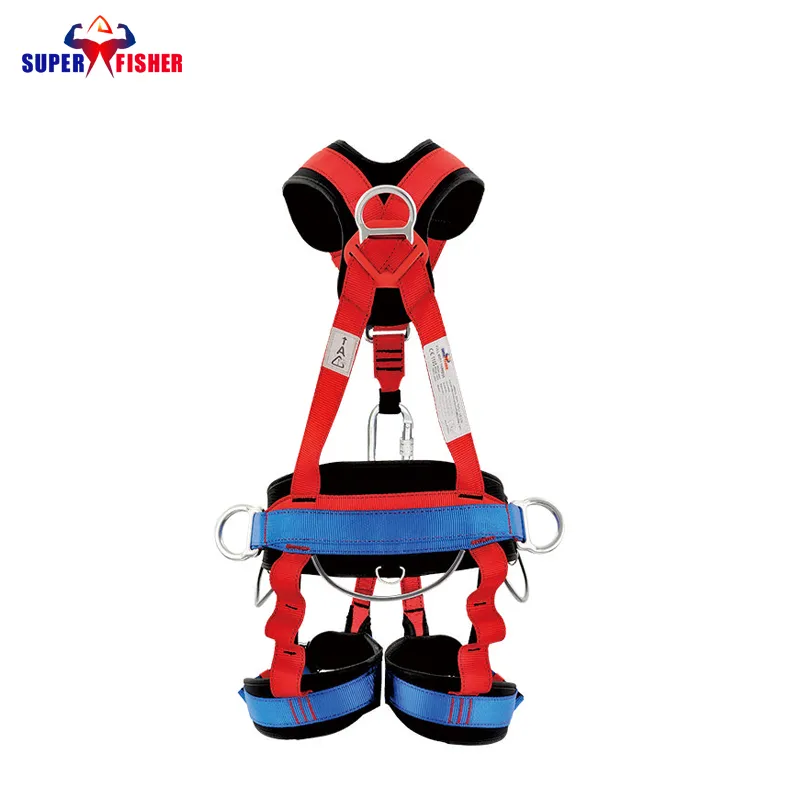Quick Release Buckle Details on High-Strength Fall Protection Harness
