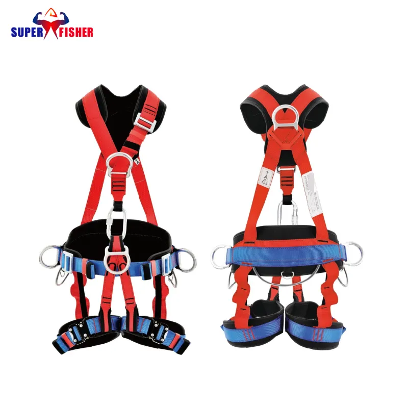 Worker Wearing ANSI Z359.11-2014 Compliant Full Body Safety Harness