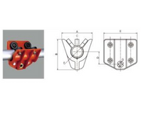 Factory Supply Load 300kg Ppt Pipe Manual Trolley Type for Industrial Filed