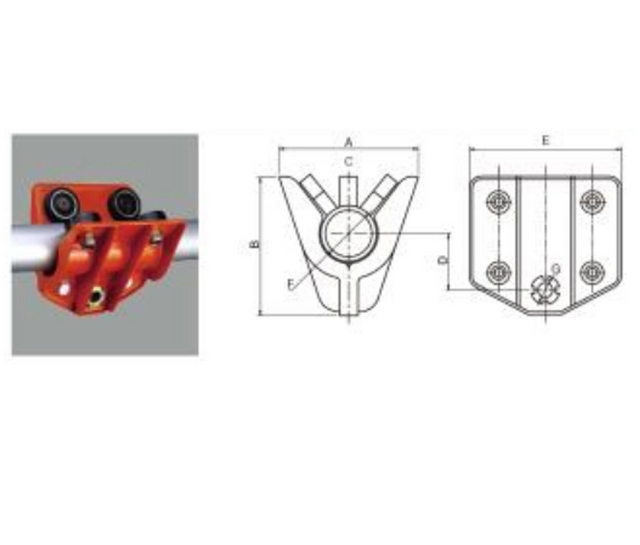 Factory Supply Load 300kg Ppt Pipe Manual Trolley Type for Industrial Filed