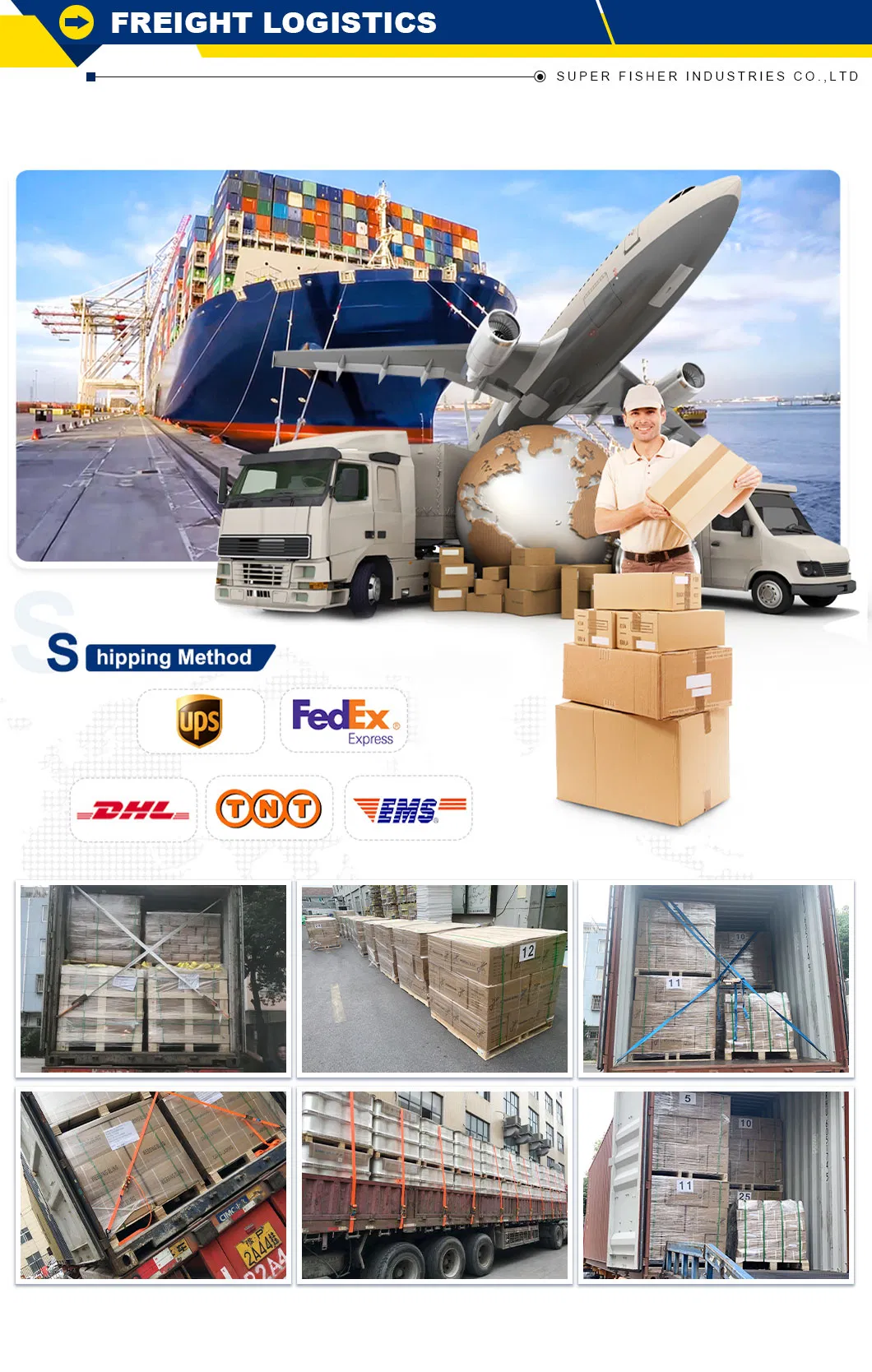 Secure export carton packaging for bulk shipment of aluminium scaffolding hooks
