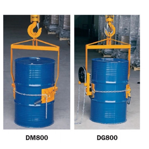Industrial Portable DM/DR Series Vertical Drum Lifters for Forklift And Load Hook 