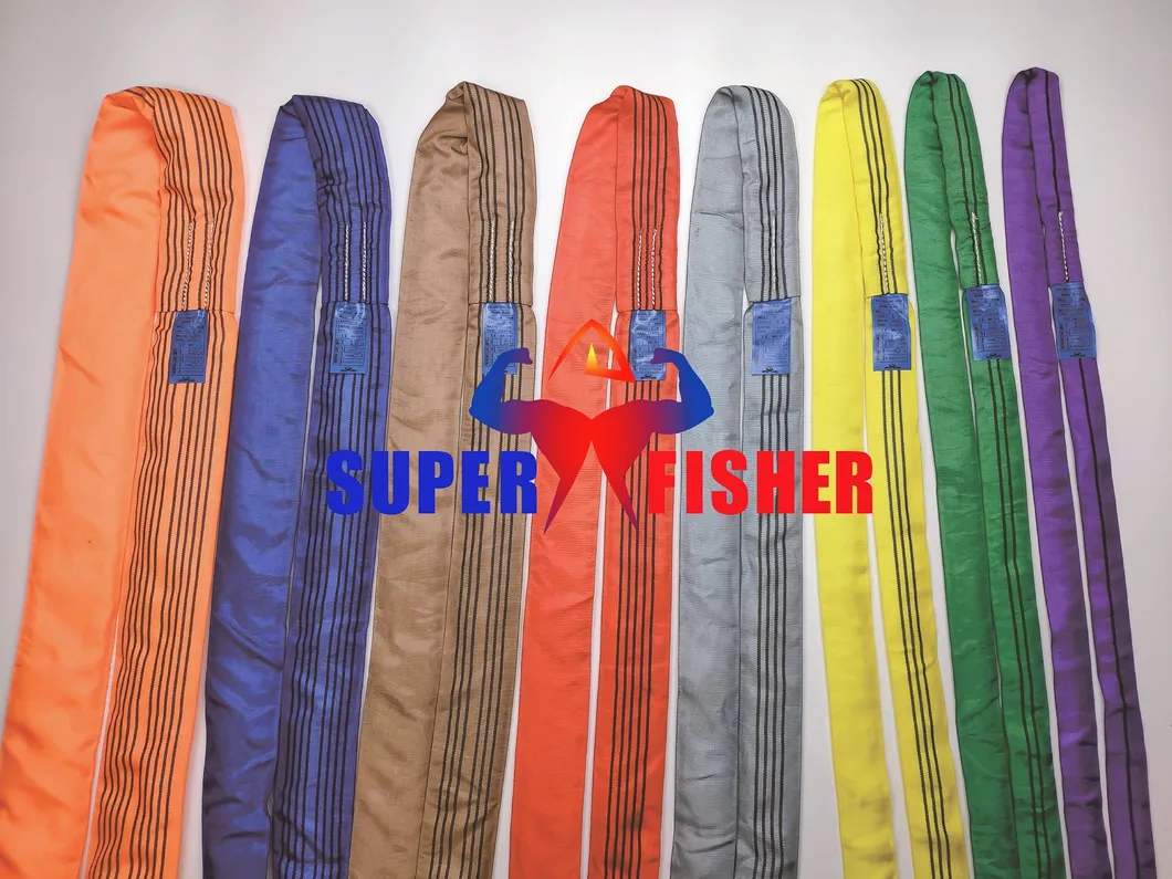 100% Polyester Endless Round Sling EN1492-2 Certified 7:1 Safety Factor