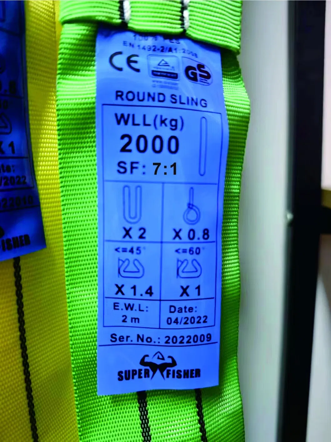 Custom Identification Labels and Branding on Round Sling