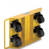 Heavy Duty Machine Load Moving System Cargo Transport Roller Dolly Tank