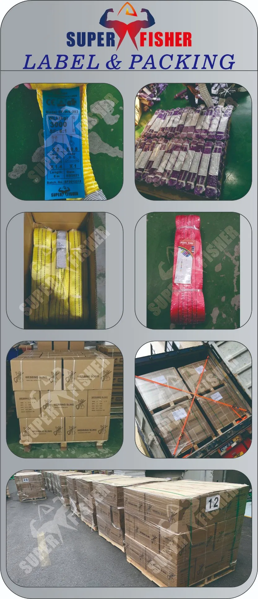 Professional Labeling and Moisture-Proof Packing for Webbing Slings