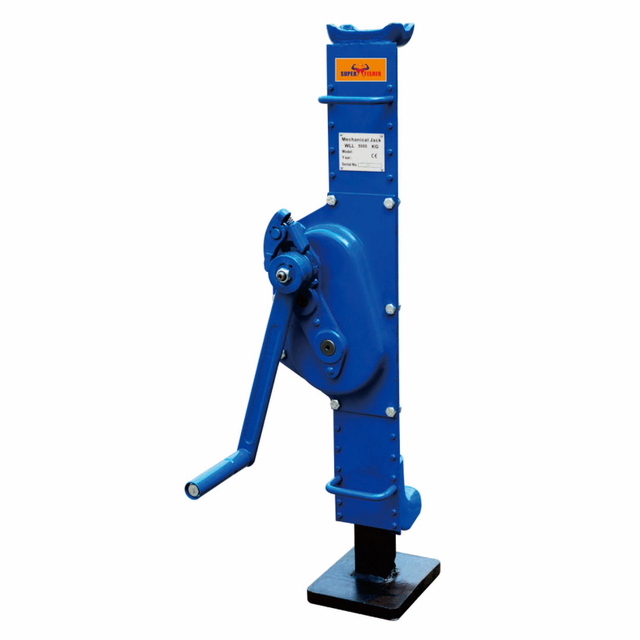 Heavy-Duty Mechanical Steel Jack with Folding Handle for Lifting Equipment