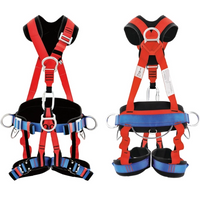Aluminum D-Ring Full Body Harness With Polyester Webbing For Fall Arrest