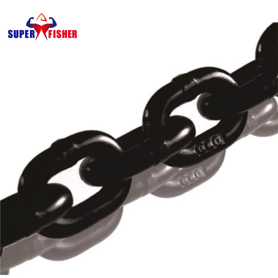 Heavy-duty alloy steel G80 load chain with oxide black finish