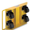 Hand Cargo Trolley Roller Skates Giant Lift Turntable Small Carrying Tank